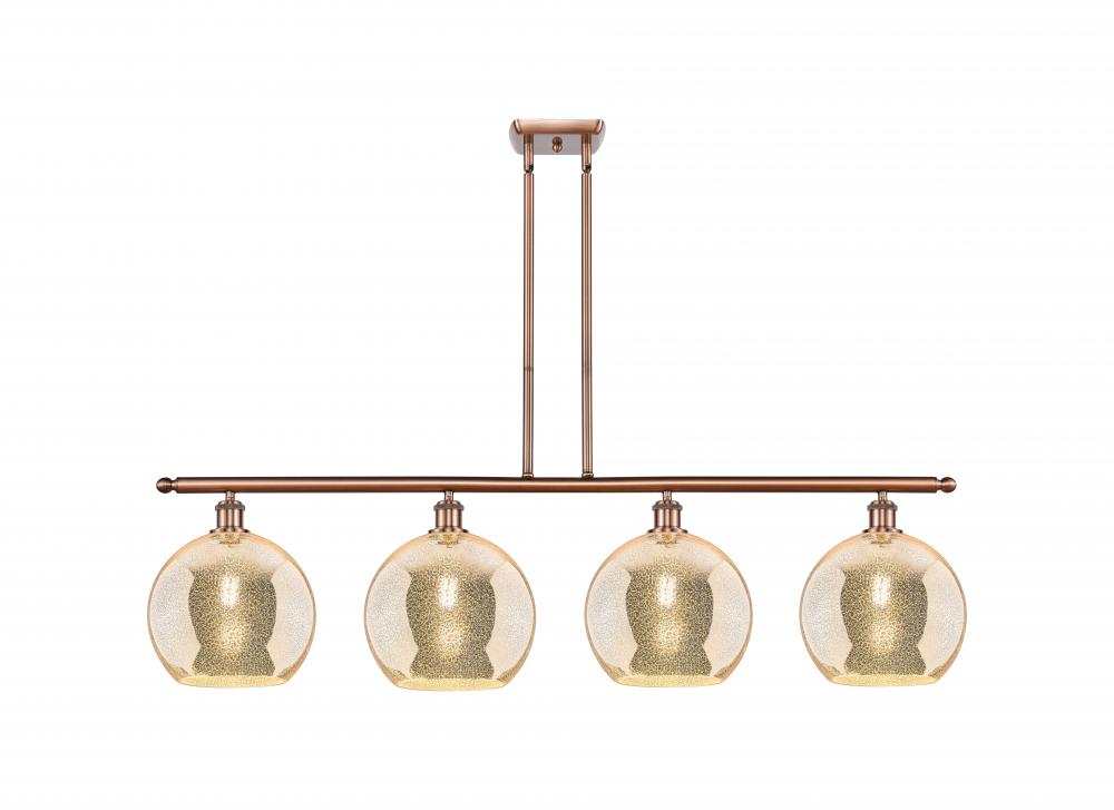 Athens - 4 Light - 48 inch - Antique Copper - Stem Hung - Island Light