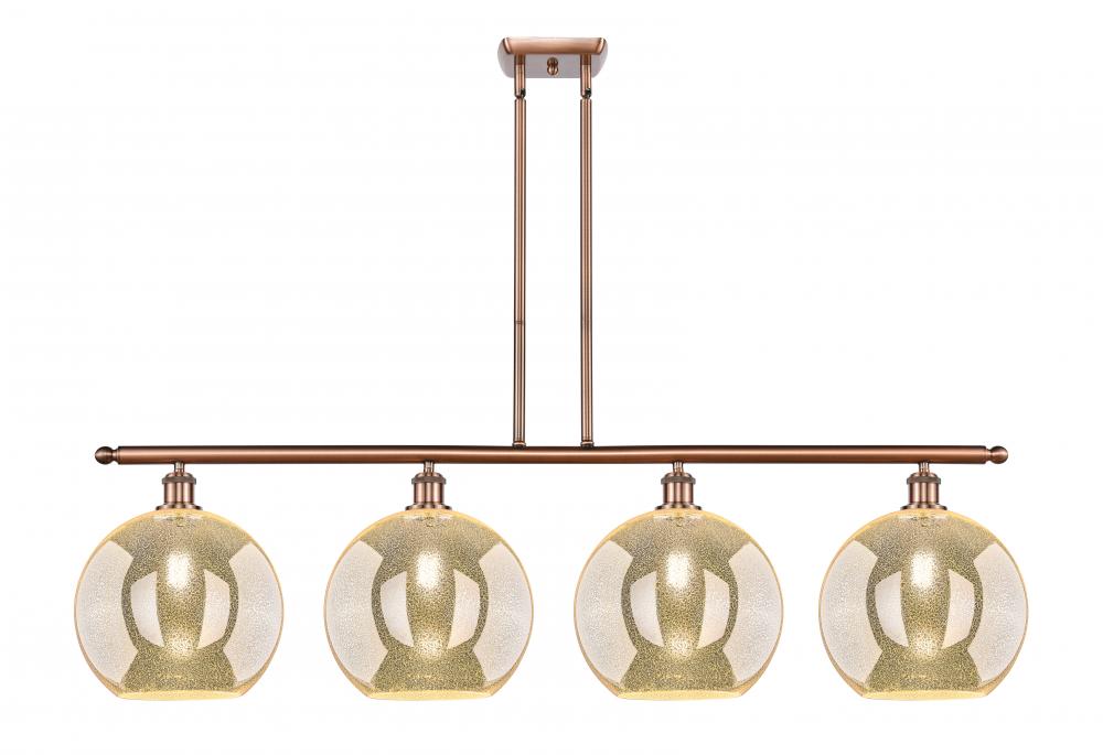 Athens - 4 Light - 50 inch - Antique Copper - Stem Hung - Island Light