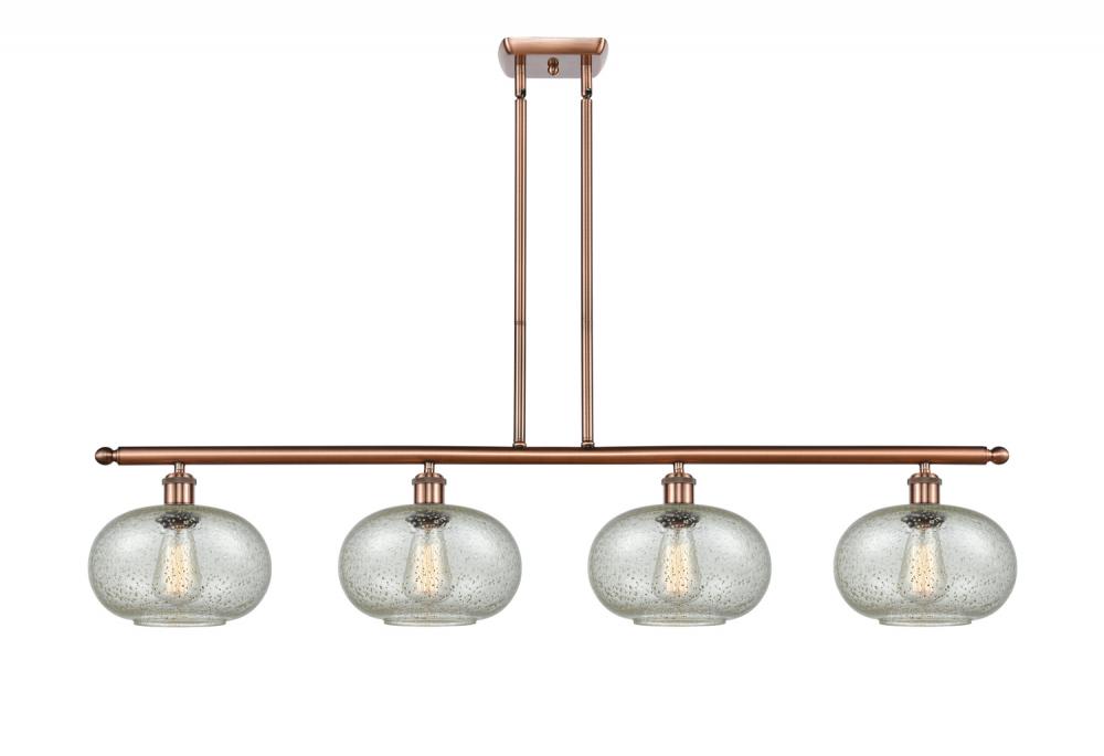 Gorham - 4 Light - 48 inch - Antique Copper - Stem hung - Island Light