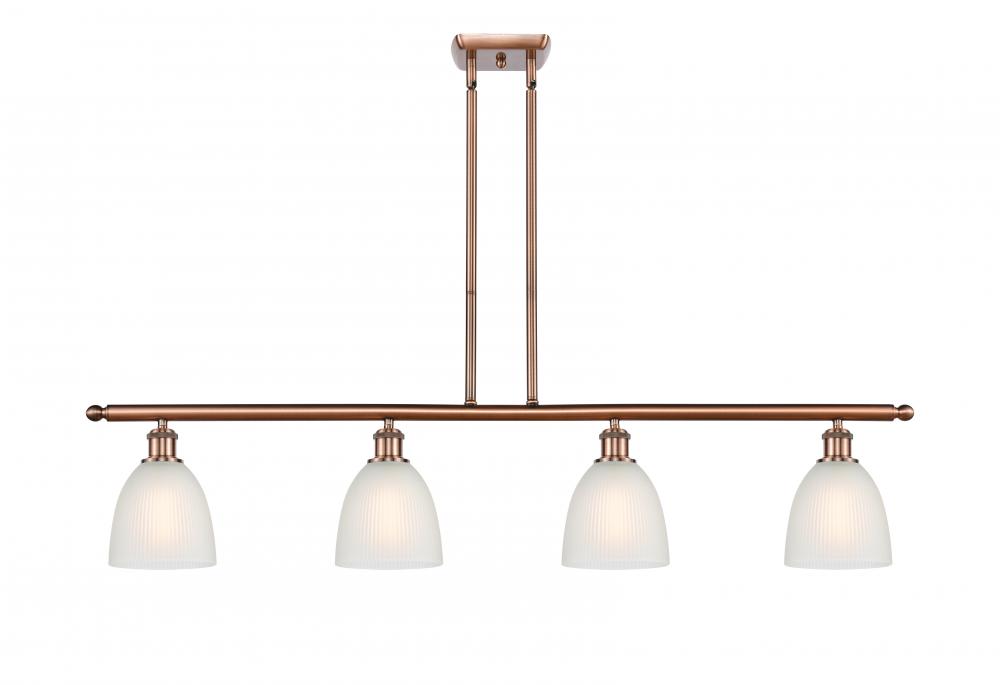 Castile - 4 Light - 48 inch - Antique Copper - Stem hung - Island Light