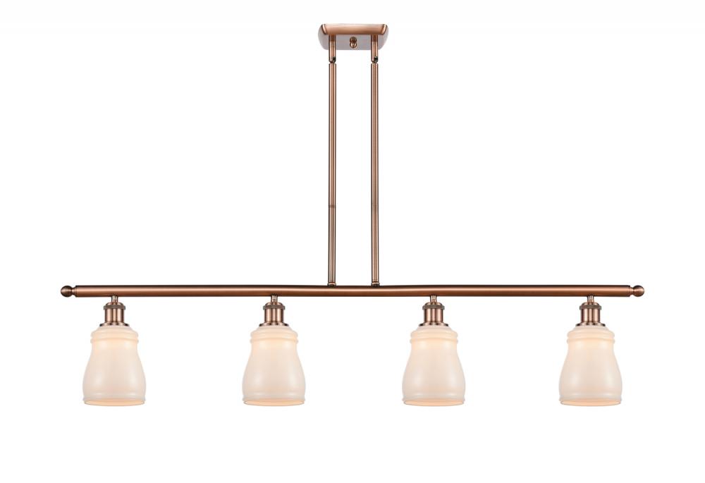 Ellery - 4 Light - 48 inch - Antique Copper - Stem hung - Island Light