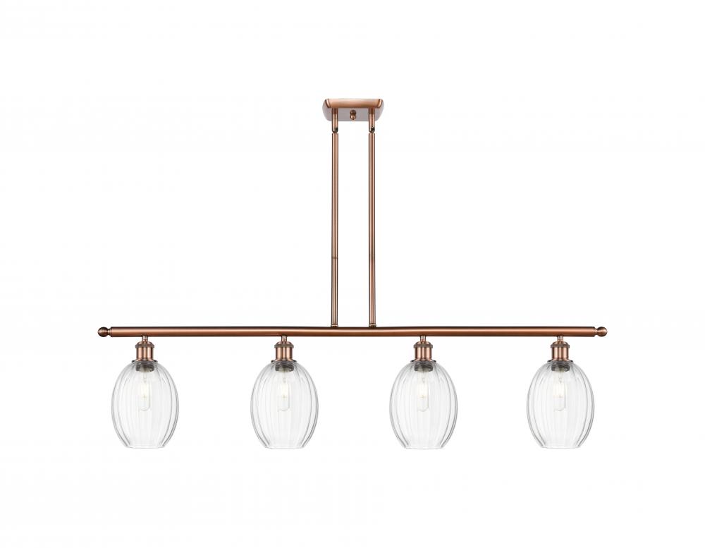 Preston Bulb - 4 Light - 48 inch - Antique Copper - Stem Hung - Island Light