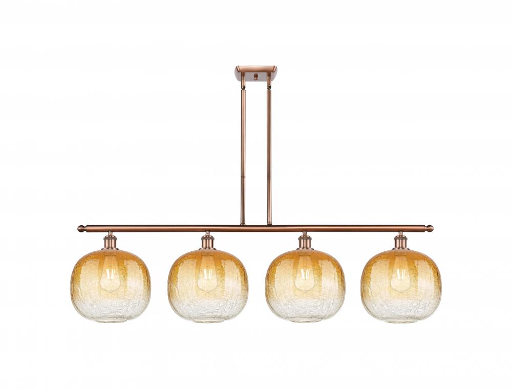 Brookhaven Sphere - 4 Light - 49 inch - Antique Copper - Stem Hung - Island Light