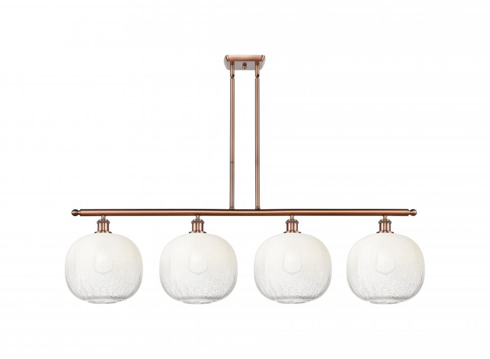 Brookhaven Sphere - 4 Light - 49 inch - Antique Copper - Stem Hung - Island Light