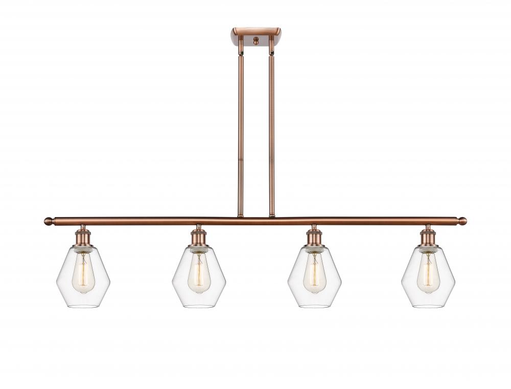 Cindyrella - 4 Light - 48 inch - Antique Copper - Stem hung - Island Light