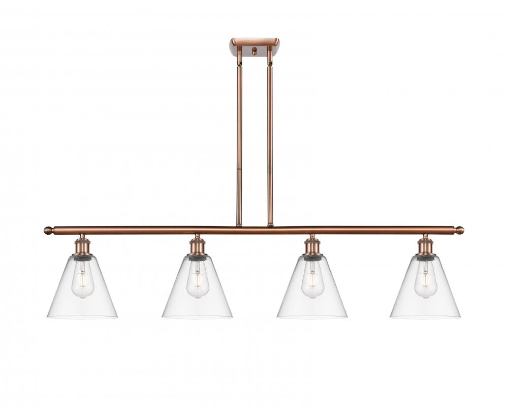 Berkshire - 4 Light - 48 inch - Antique Copper - Stem hung - Island Light