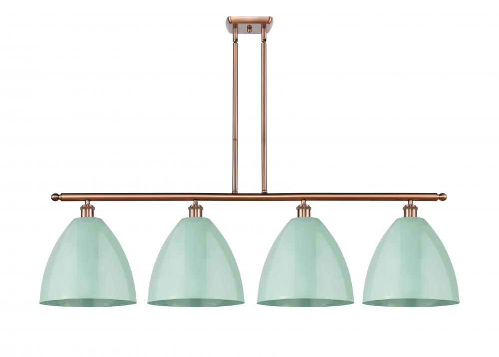 Plymouth - 4 Light - 50 inch - Antique Copper - Stem hung - Island Light