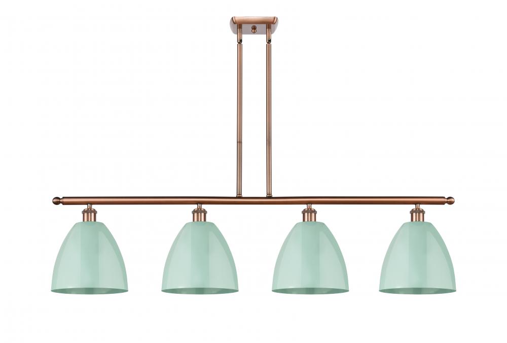 Plymouth - 4 Light - 48 inch - Antique Copper - Stem hung - Island Light