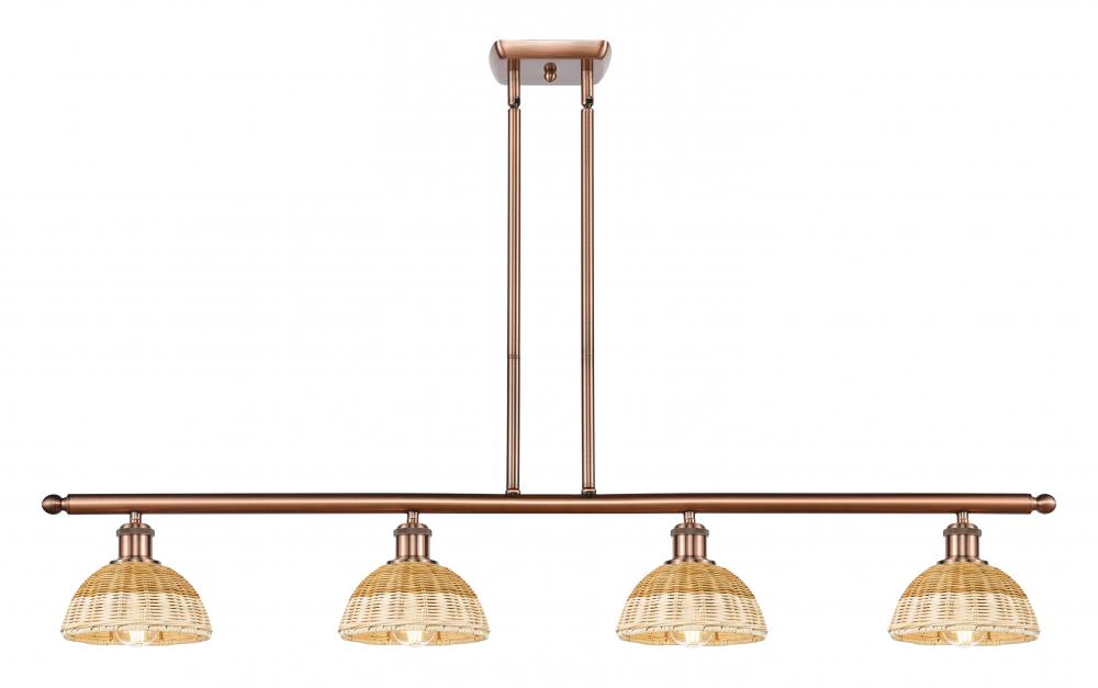 Bristol Natural II - 4 Light - 48 inch - Antique Copper - Stem Hung - Island Light