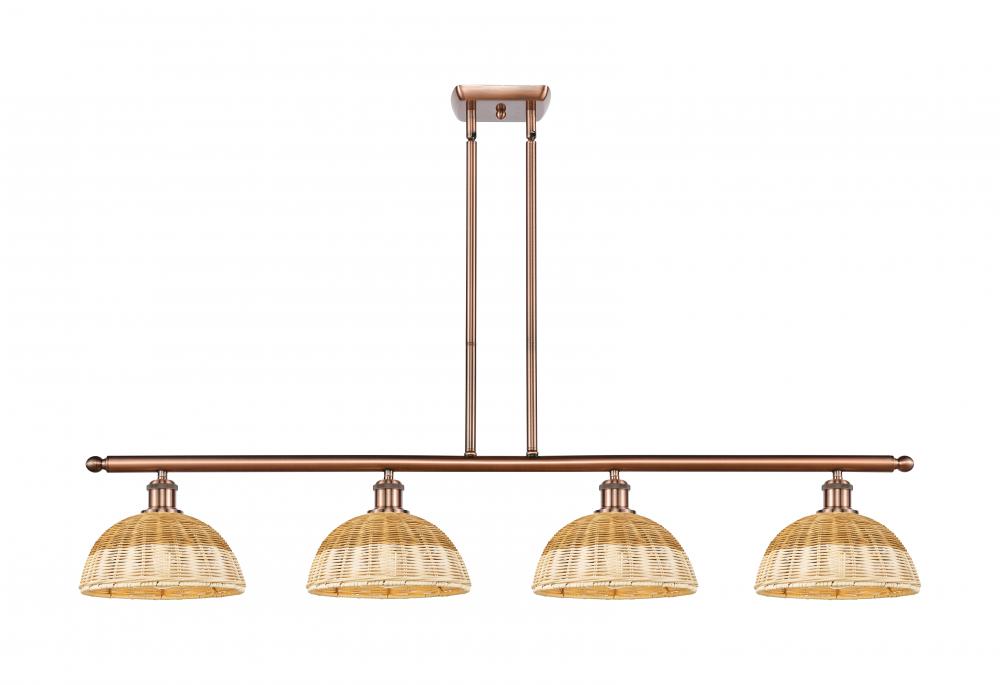 Bristol Natural II - 4 Light - 48 inch - Antique Copper - Stem Hung - Island Light