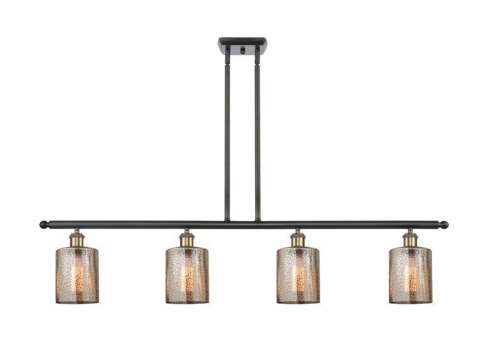Cobbleskill - 4 Light - 48 inch - Black Antique Brass - Stem hung - Island Light