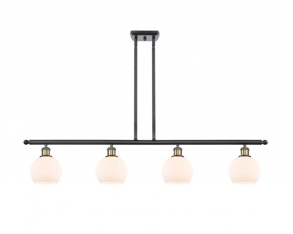 Athens - 4 Light - 48 inch - Black Antique Brass - Stem hung - Island Light