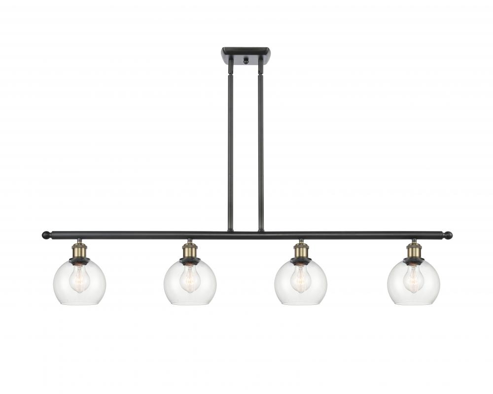Athens - 4 Light - 48 inch - Black Antique Brass - Stem hung - Island Light