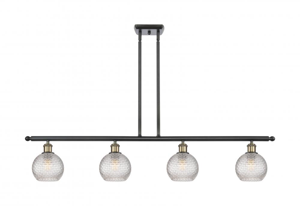 Athens - 4 Light - 48 inch - Black Antique Brass - Stem hung - Island Light