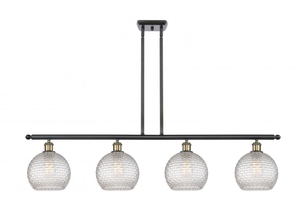 Athens - 4 Light - 48 inch - Black Antique Brass - Stem hung - Island Light