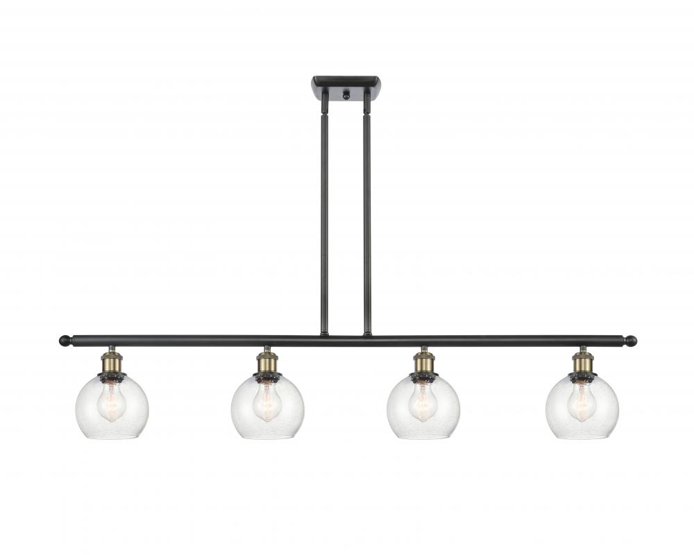 Athens - 4 Light - 48 inch - Black Antique Brass - Stem hung - Island Light