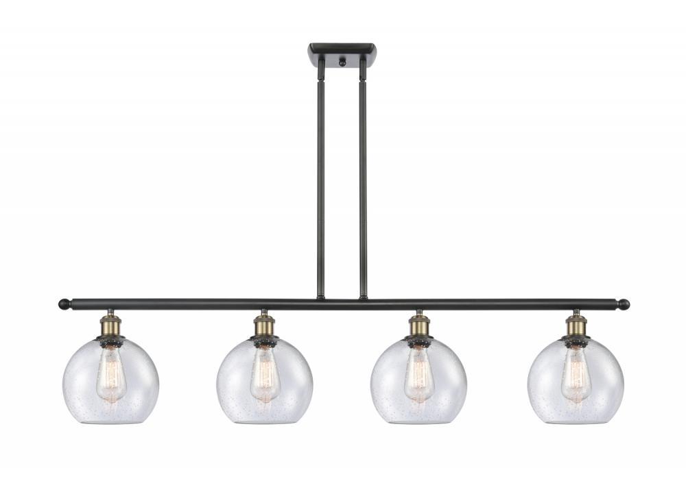 Athens - 4 Light - 48 inch - Black Antique Brass - Stem hung - Island Light
