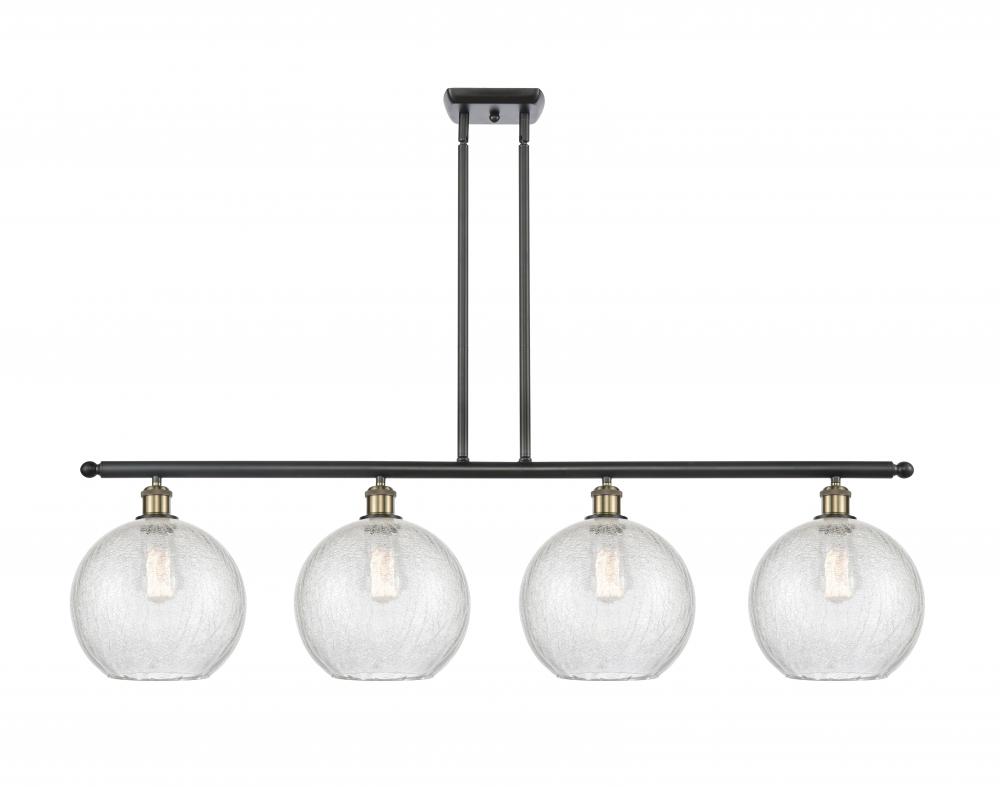 Athens - 4 Light - 48 inch - Black Antique Brass - Stem Hung - Island Light