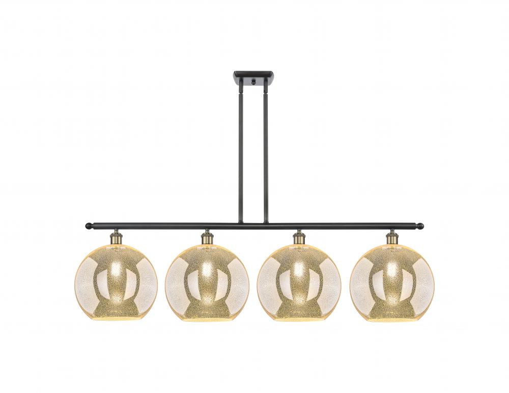 Athens - 4 Light - 50 inch - Black Antique Brass - Stem Hung - Island Light