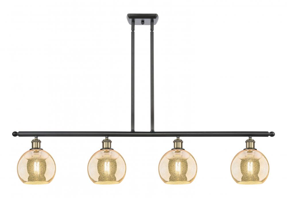 Athens - 4 Light - 48 inch - Black Antique Brass - Stem hung - Island Light