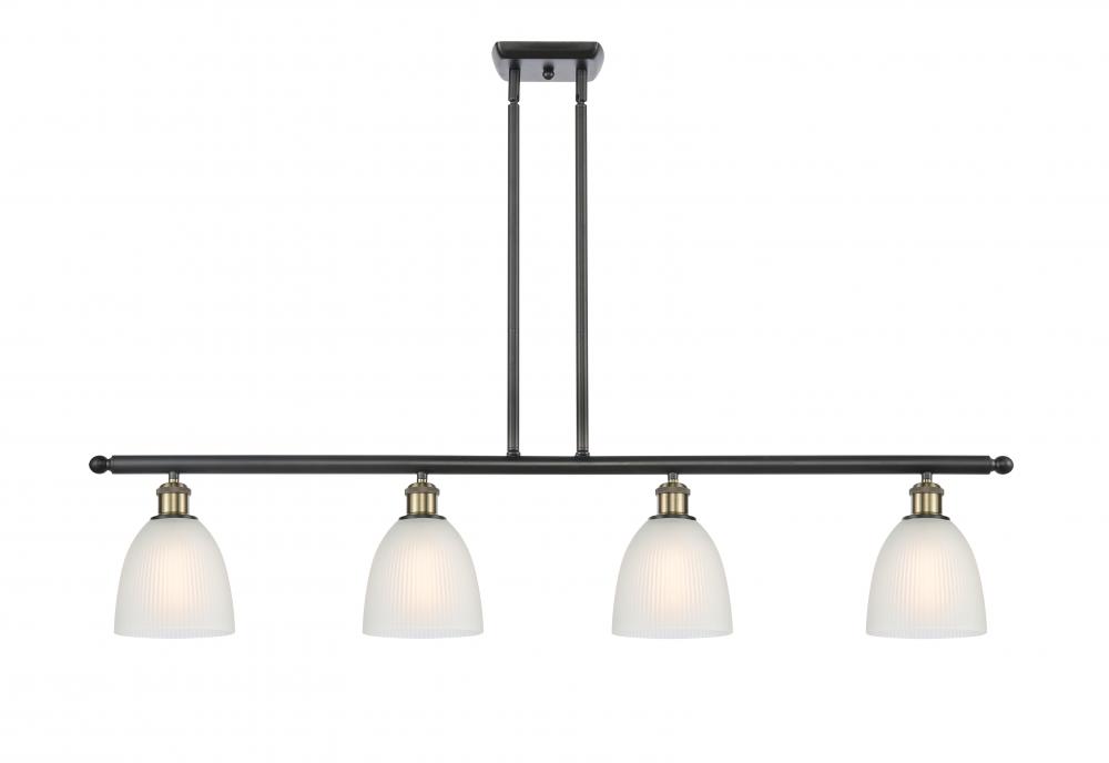 Castile - 4 Light - 48 inch - Black Antique Brass - Stem hung - Island Light