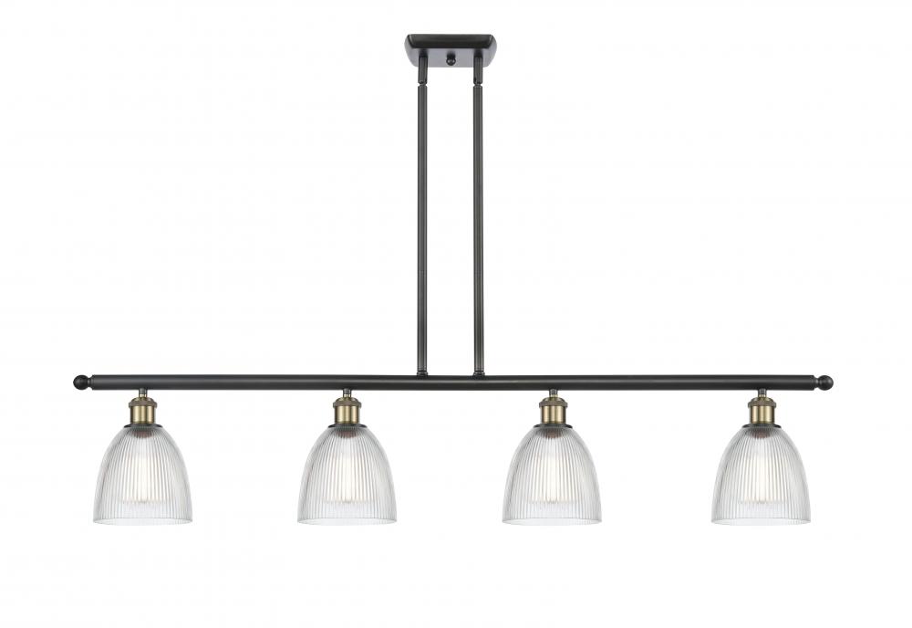 Castile - 4 Light - 48 inch - Black Antique Brass - Stem hung - Island Light