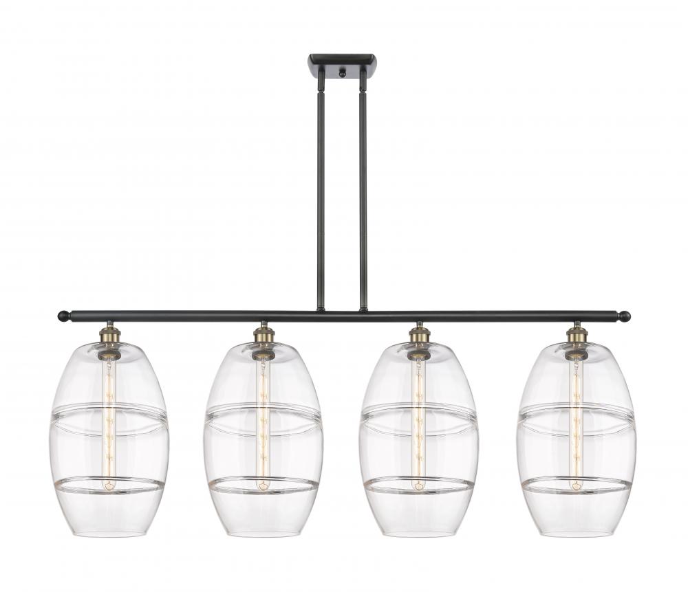 Vaz - 4 Light - 48 inch - Black Antique Brass - Stem hung - Island Light