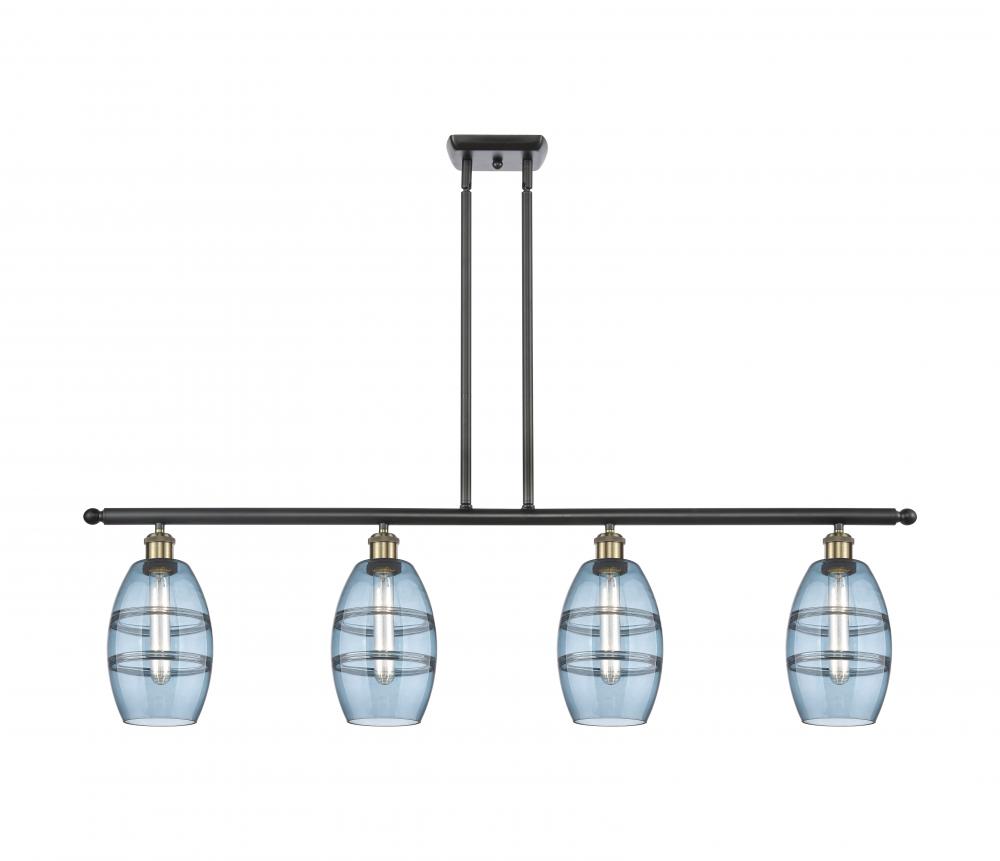 Vaz - 4 Light - 48 inch - Black Antique Brass - Stem hung - Island Light