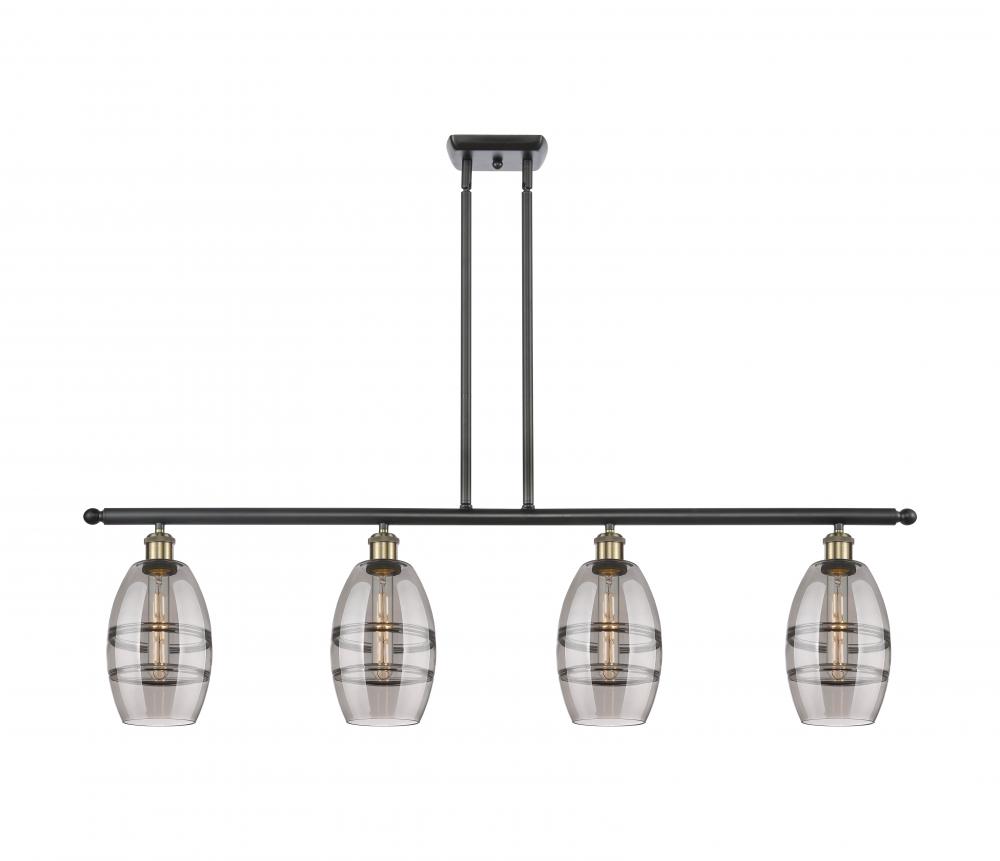 Vaz - 4 Light - 48 inch - Black Antique Brass - Stem hung - Island Light