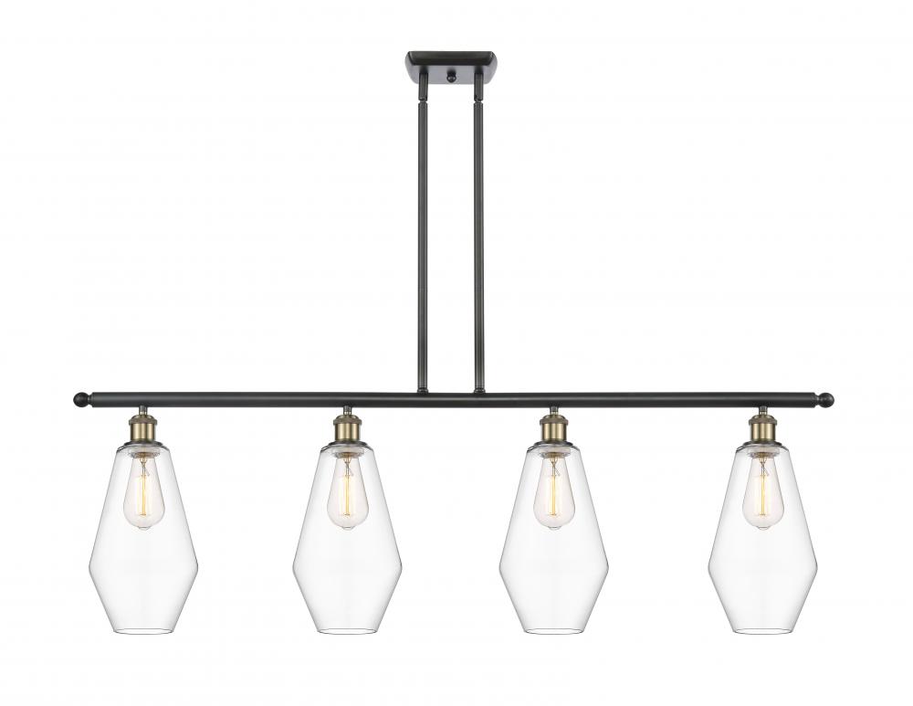 Cindyrella - 4 Light - 48 inch - Black Antique Brass - Stem hung - Island Light