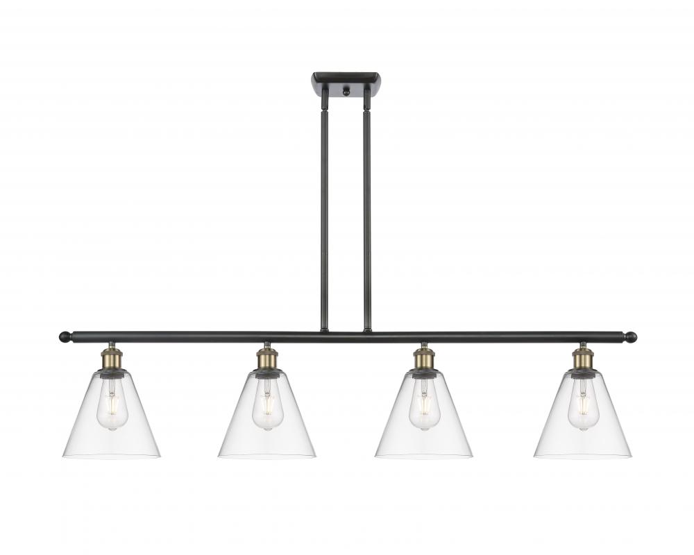 Berkshire - 4 Light - 48 inch - Black Antique Brass - Stem hung - Island Light