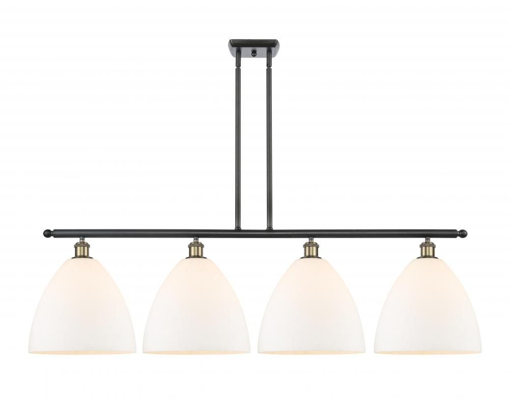Bristol - 4 Light - 50 inch - Black Antique Brass - Stem hung - Island Light