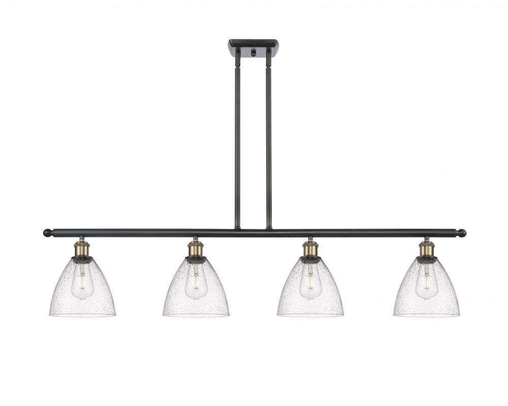 Bristol - 4 Light - 48 inch - Black Antique Brass - Stem hung - Island Light