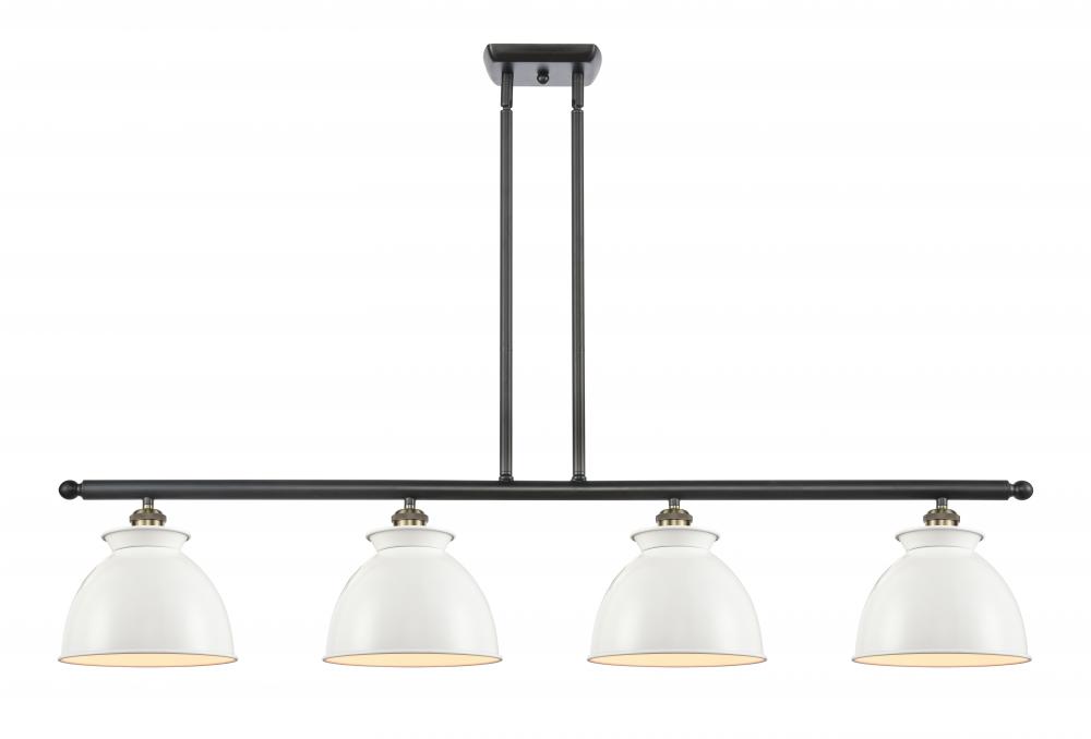 Adirondack - 4 Light - 48 inch - Black Antique Brass - Stem hung - Island Light