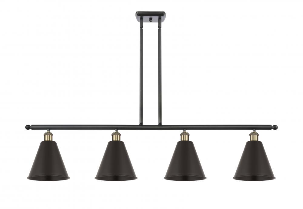 Berkshire - 4 Light - 48 inch - Black Antique Brass - Stem hung - Island Light