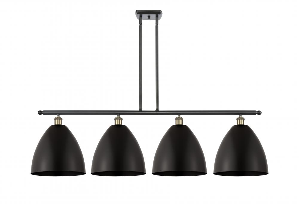Bristol - 4 Light - 50 inch - Black Antique Brass - Stem hung - Island Light