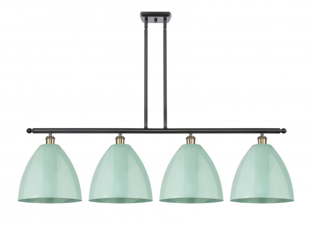 Plymouth - 4 Light - 50 inch - Black Antique Brass - Stem hung - Island Light