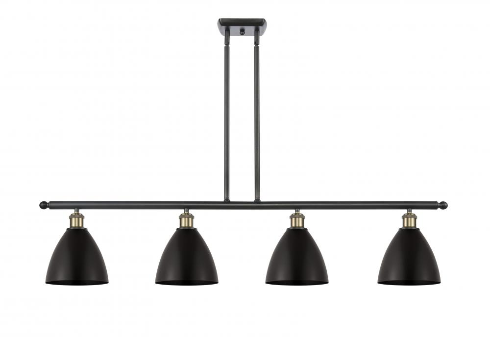 Bristol - 4 Light - 48 inch - Black Antique Brass - Stem hung - Island Light