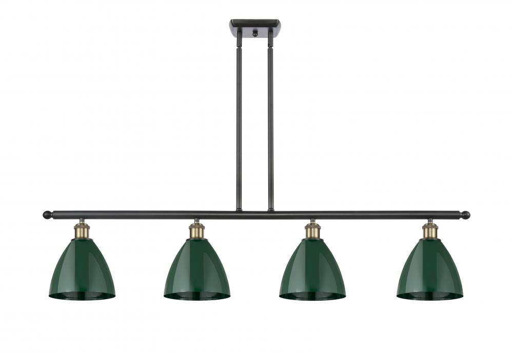 Plymouth - 4 Light - 48 inch - Black Antique Brass - Stem hung - Island Light