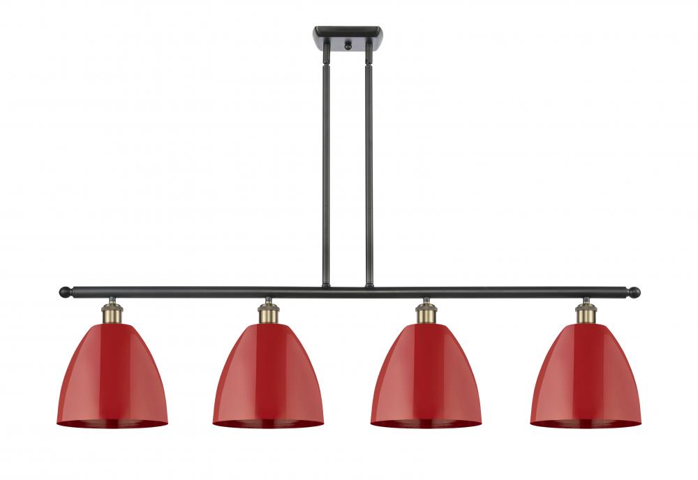 Plymouth - 4 Light - 48 inch - Black Antique Brass - Stem hung - Island Light