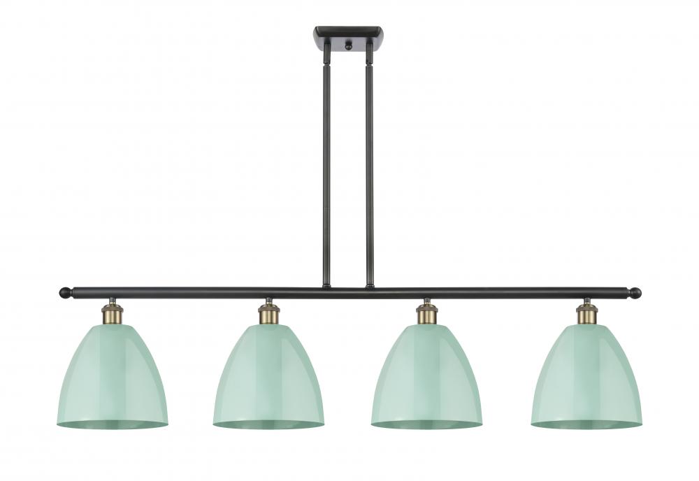 Plymouth - 4 Light - 48 inch - Black Antique Brass - Stem hung - Island Light