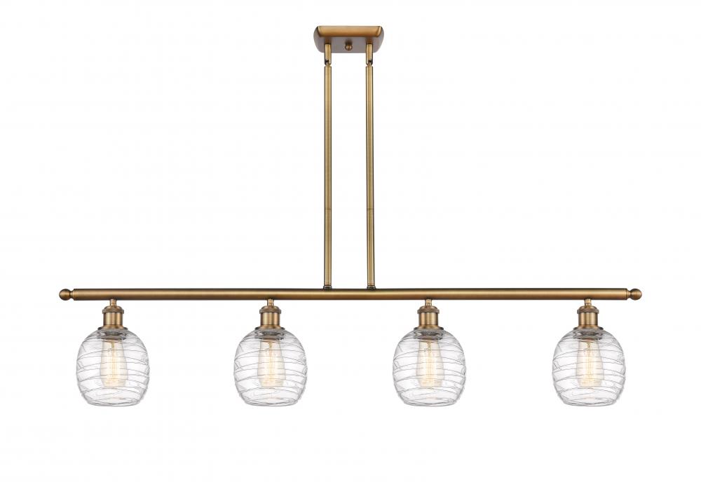 Belfast - 4 Light - 48 inch - Brushed Brass - Stem hung - Island Light