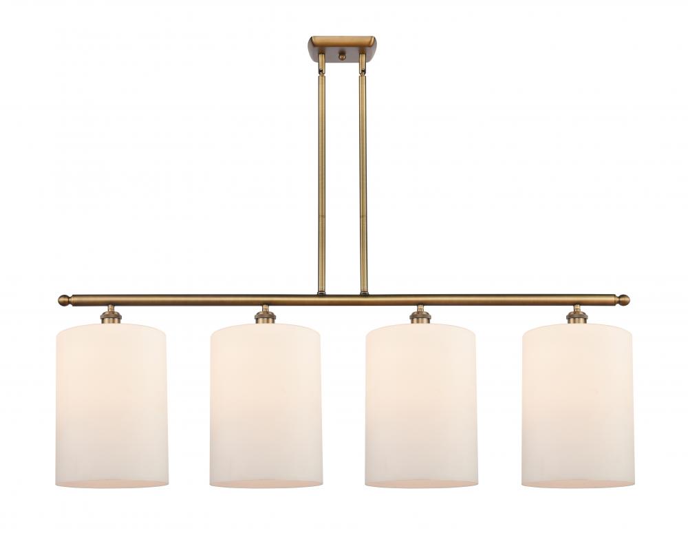 Cobbleskill - 4 Light - 48 inch - Brushed Brass - Stem hung - Island Light