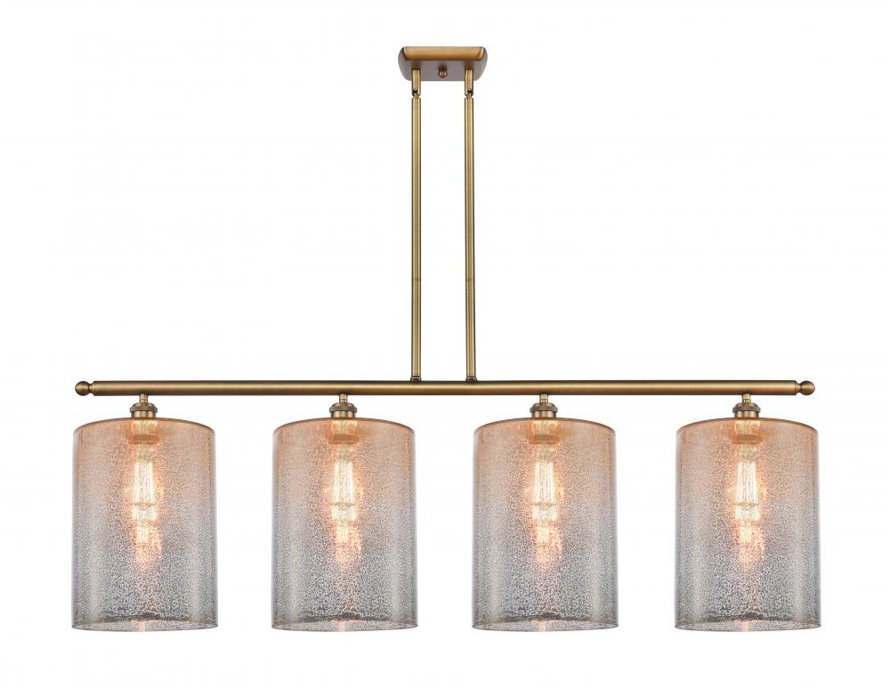 Cobbleskill - 4 Light - 48 inch - Brushed Brass - Stem hung - Island Light