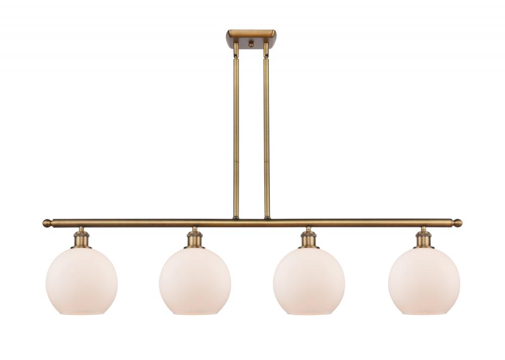 Athens - 4 Light - 48 inch - Brushed Brass - Stem hung - Island Light