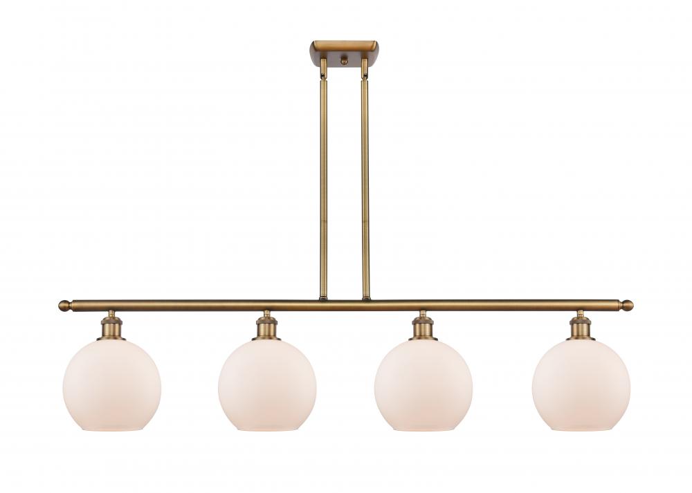 Athens - 4 Light - 48 inch - Brushed Brass - Stem hung - Island Light