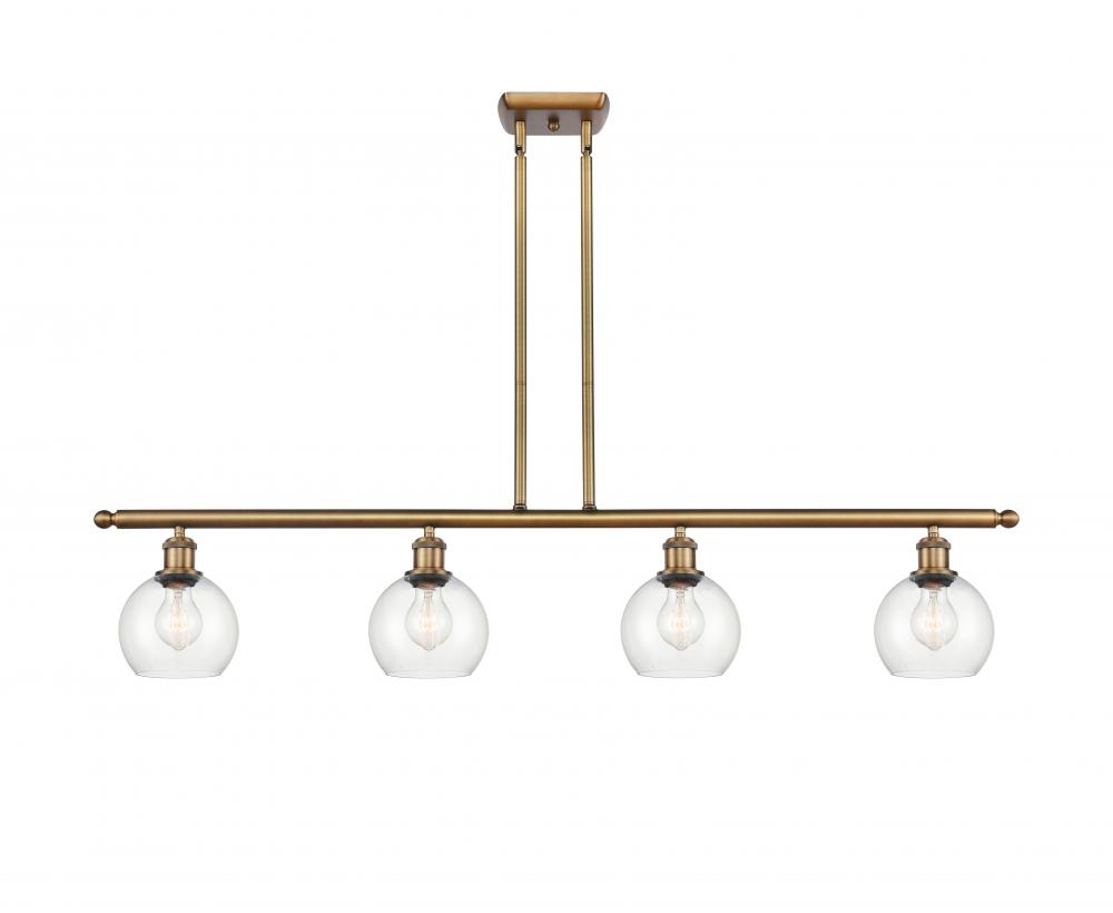 Athens - 4 Light - 48 inch - Brushed Brass - Stem hung - Island Light