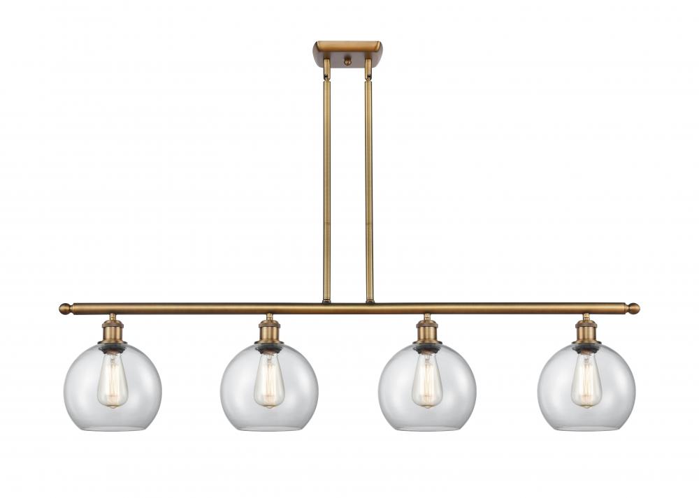 Athens - 4 Light - 48 inch - Brushed Brass - Stem hung - Island Light