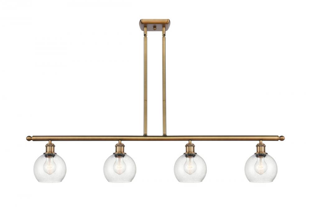 Athens - 4 Light - 48 inch - Brushed Brass - Stem hung - Island Light