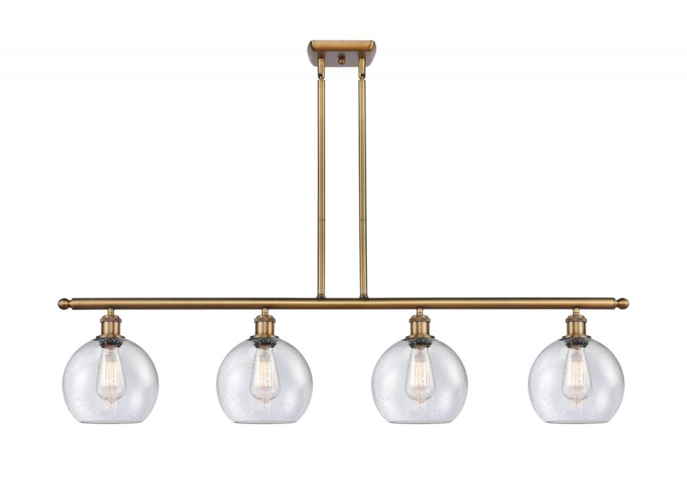 Athens - 4 Light - 48 inch - Brushed Brass - Stem hung - Island Light